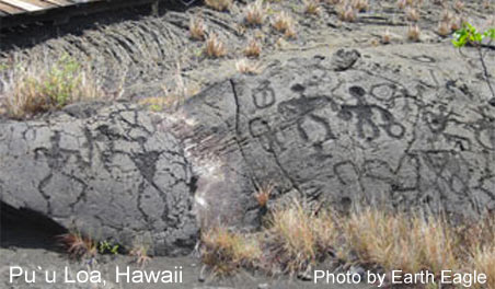 Pu`u Loa Petroglyph Field on the Island of Hawaii